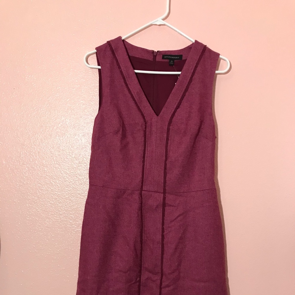 Banana republic burgundy maroon dress
